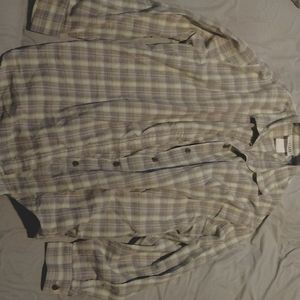 A petite oversized flannel